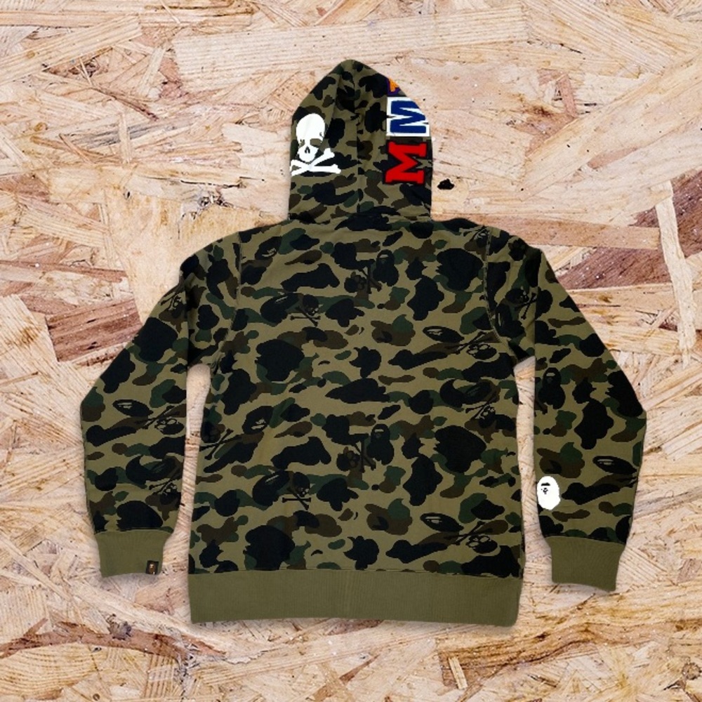 🖤 NWT🖤 BAPE MASTERMIND JAPAN Skull & Tiger Camo Hoodie - Picture 2 of 16
